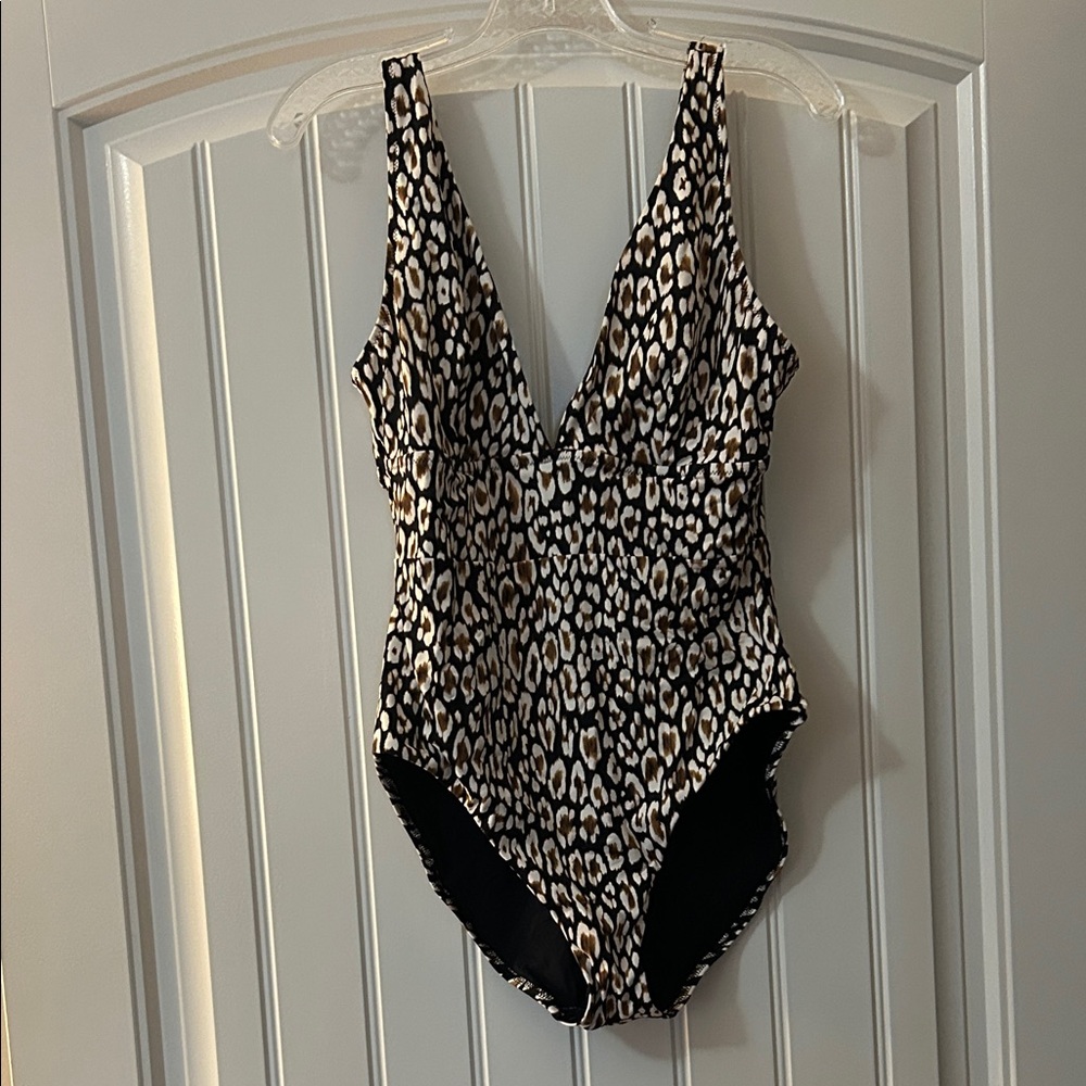 Tommy Bahama Leopard Print One Piece Swimsuit
